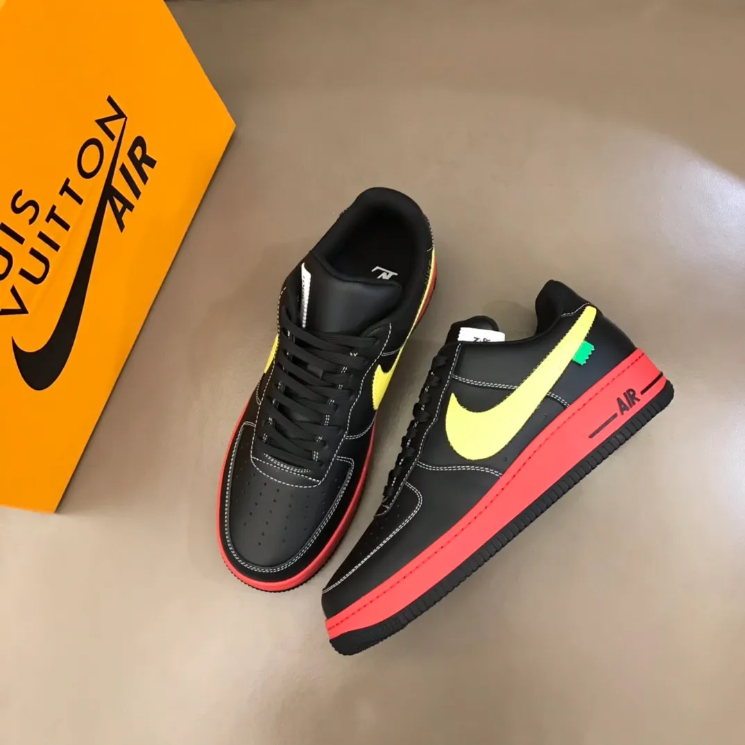 Men's shoes 💰p440 "*OUIS *UITTO*" x OFF-WHITE x Nike tripartite collaboration! Trendy and cool men's casual sports shoes with unrivaled color matching. The design idea basically continues the style of THE TEN. The Swoosh line and tongue label have a very familiar visual effect and are both fashionable and trendy! A must-have for fashionistas! The effect on your feet is absolutely stunning! Size: 38-45
